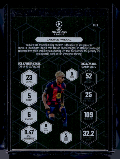 2025-26 Topps Match Attax - Black Edge Edition - Lamine Yamal #BE3