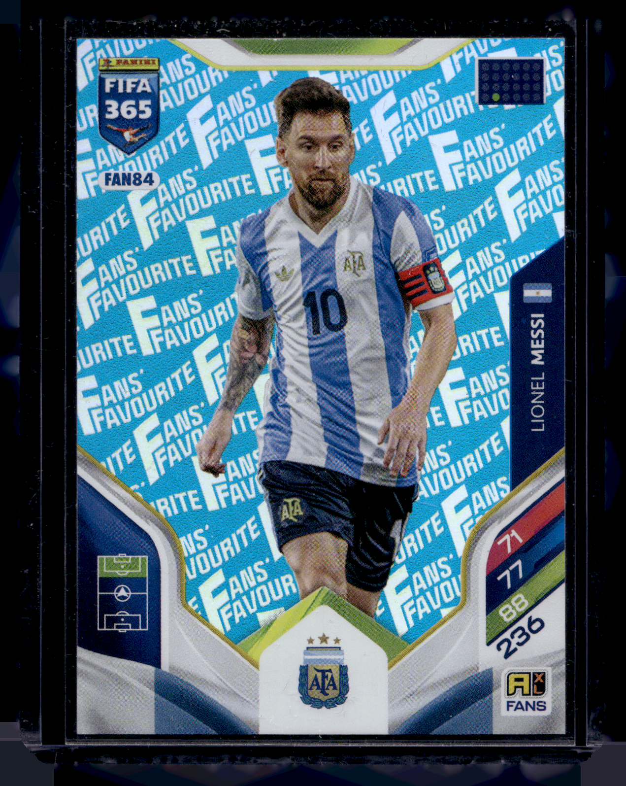 2026 Panini Adrenalyn XL FIFA 365 - Fan Favourites - Blue - Lionel Messi #FAN84