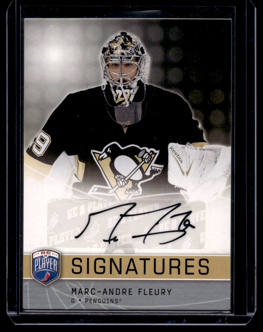 2008-09 Upper Deck Be a Player - Signatures - Marc-Andre Fleury #S-FL