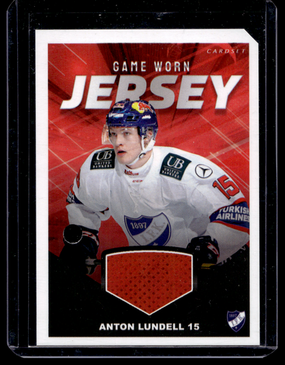 2019-20 Cardset - Game Worn Jersey - Anton Lundell /128