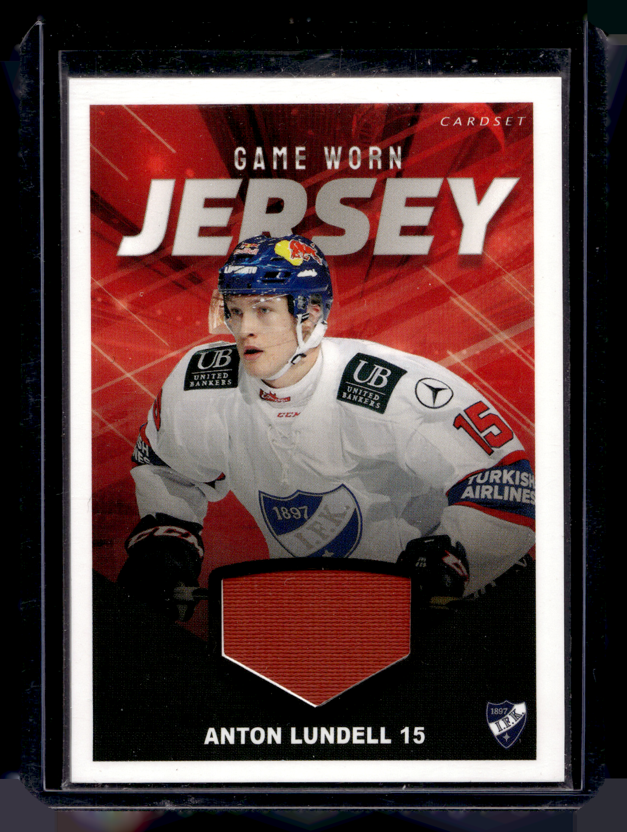 2019-20 Cardset - Game Worn Jersey - Anton Lundell /128