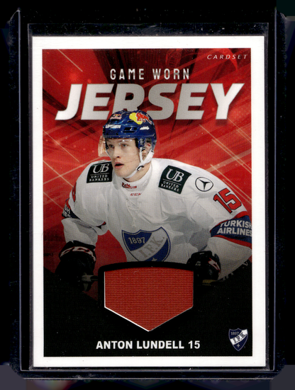 2019-20 Cardset - Game Worn Jersey - Anton Lundell /128