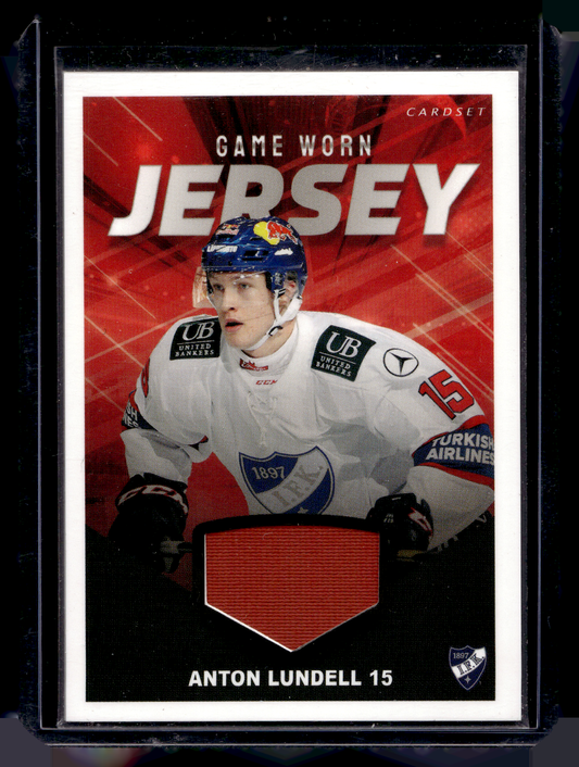 2019-20 Cardset - Game Worn Jersey - Anton Lundell /128