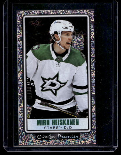 2021-22 O-Pee-Chee - Premier Tallboys - Patterned Foil - Miro Heiskanen #P-13
