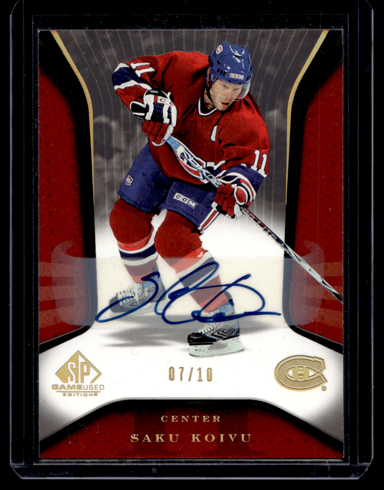 2006-07 Upper Deck SP Game Used Edition - Autographs - Saku Koivu #55 /10