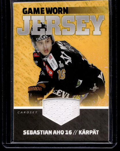 2015-16 Cardset - Game Worn Jersey - Sebastian Aho /128