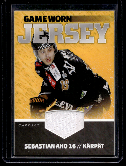 2015-16 Cardset - Game Worn Jersey - Sebastian Aho /128