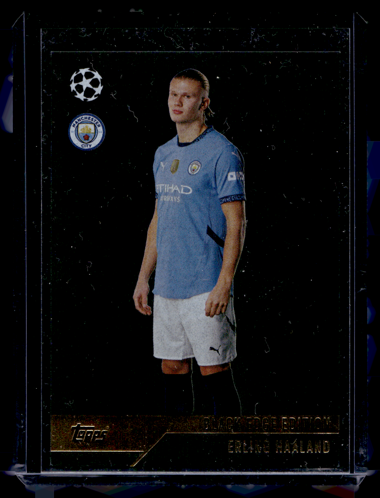 2024-25 Topps Match Attax UEFA Club Competitions - Black Edge Edition - Erling Haaland #BE6
