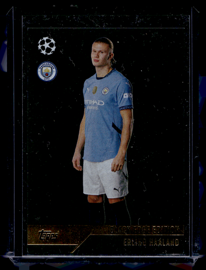 2024-25 Topps Match Attax UEFA Club Competitions - Black Edge Edition - Erling Haaland #BE6