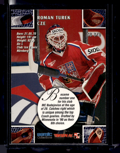 1996 Semic Wien - Super Goalies - Roman Turek #SG6
