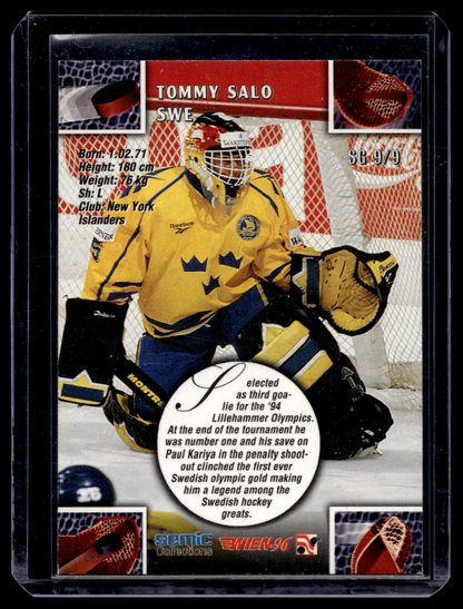 1996 Semic Wien - Super Goalies - Tommy Salo #SG9