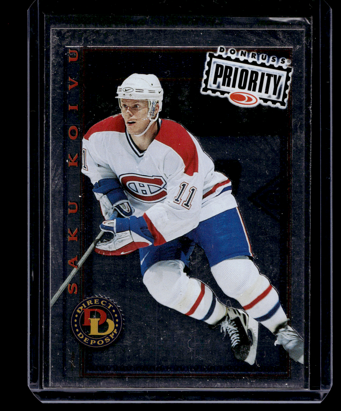 1997-98 Donruss Priority - Direct Deposit - Promo - Saku Koivu #21 /3000