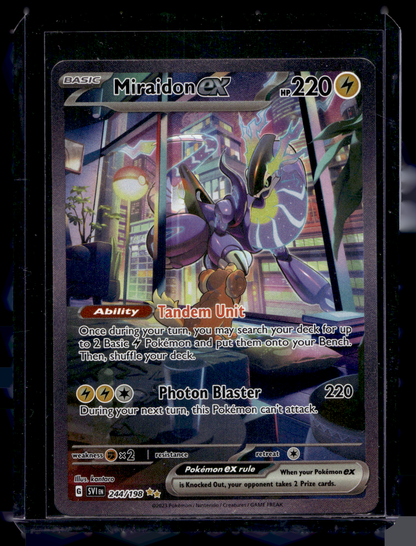 2023 Pokemon Scarlet & Violet - Scarlet & Violet - Special Illustration Rare - Miraidon ex #244