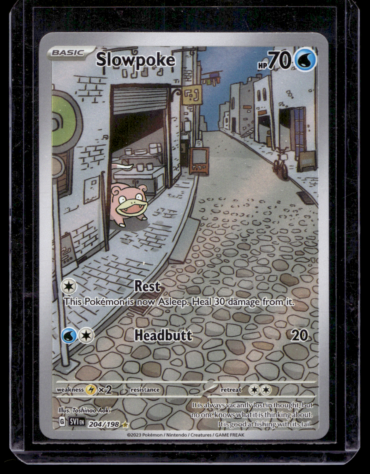 2023 Pokemon Scarlet & Violet - Scarlet & Violet - Illustration Rare - Slowpoke #204