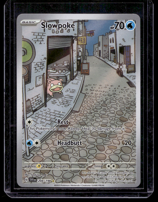 2023 Pokemon Scarlet & Violet - Scarlet & Violet - Illustration Rare - Slowpoke #204