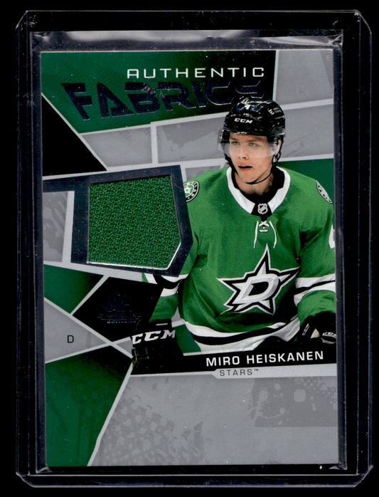 2021-22 Upper Deck SP Game Used - Authentic Fabrics - Miro Heiskanen #AF-MH