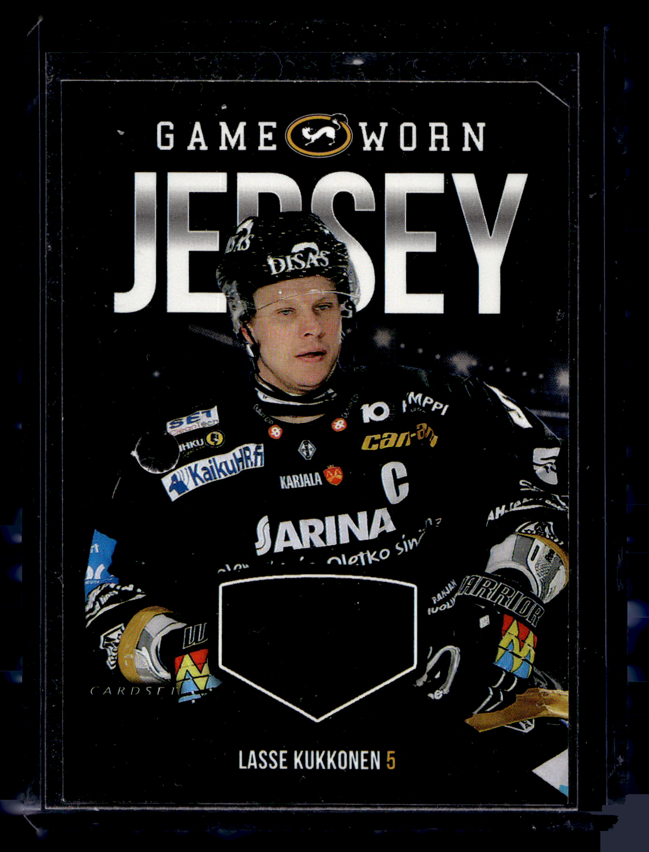 2017-18 Cardset - Game Worn Jersey - Lasse Kukkonen /128