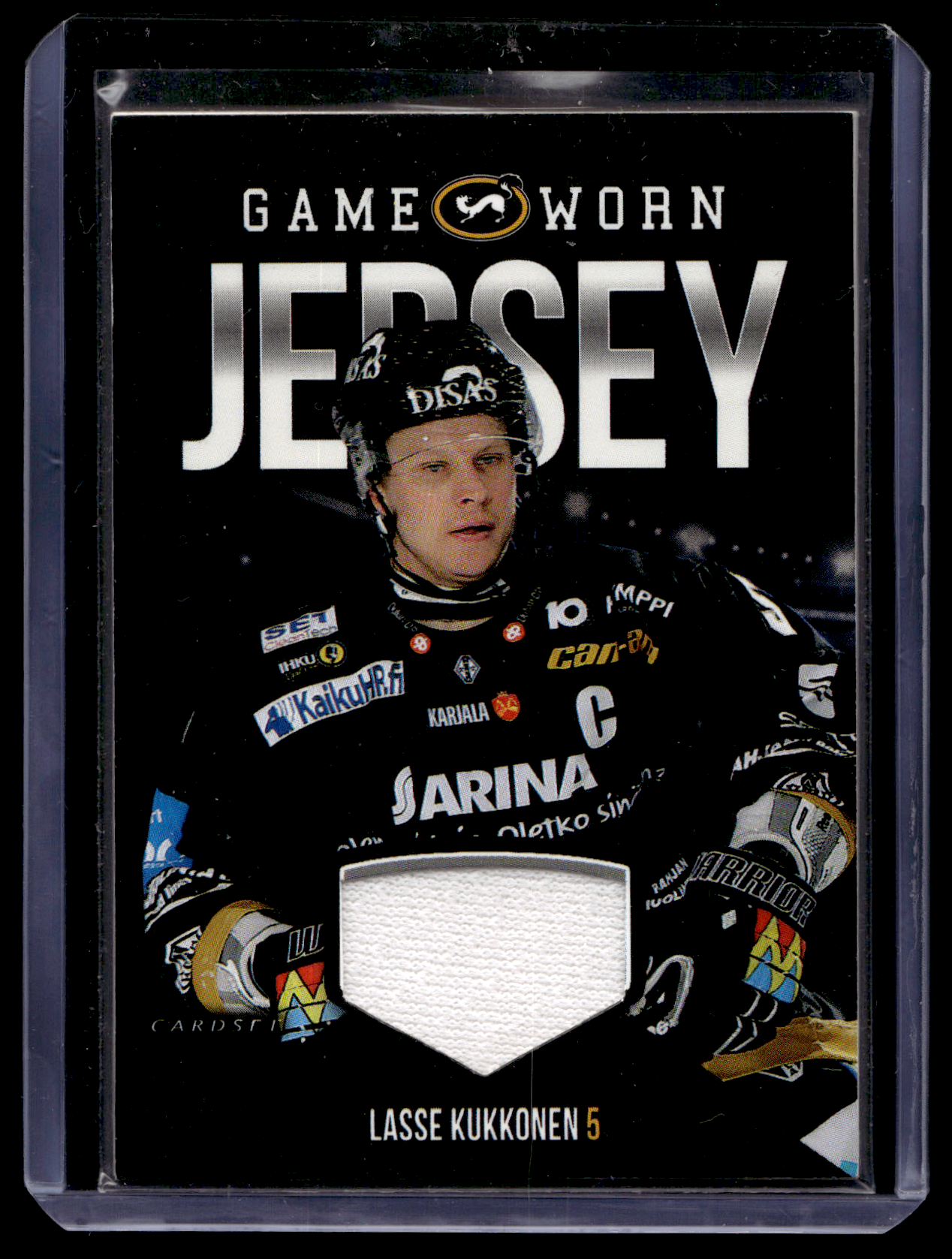 2017-18 Cardset - Game Worn Jersey - Lasse Kukkonen /128