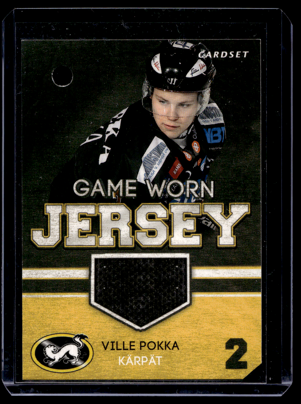 2012-13 Cardset - Game Worn Jersey - Ville Pokka /128