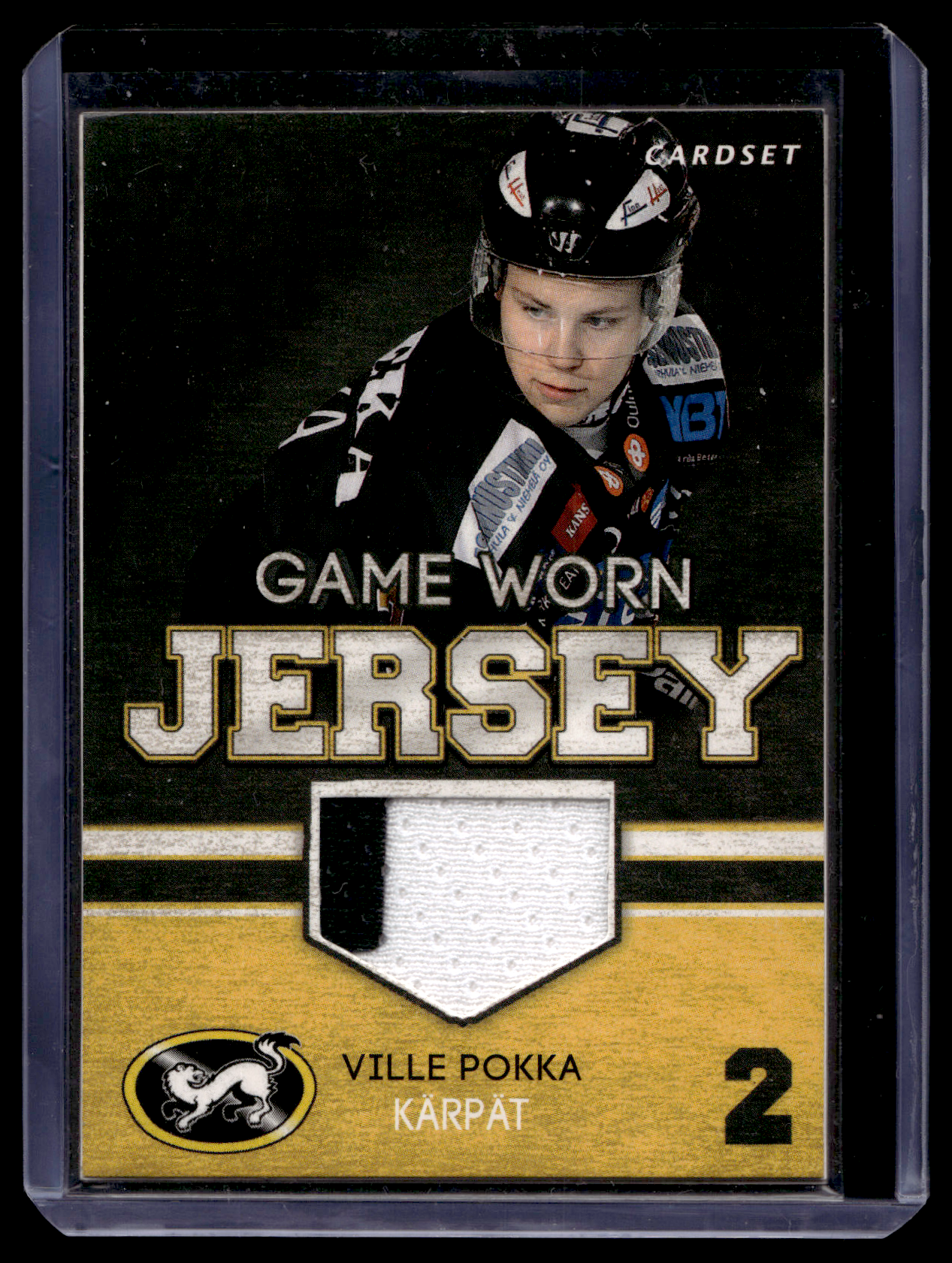2012-13 Cardset - Game Worn Jersey - Ville Pokka /128