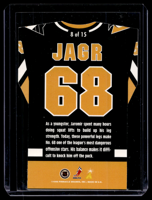 1996-97 Pinnacle - By the Numbers - Jaromir Jagr #8