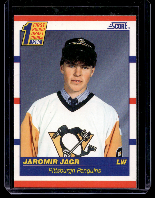 1990-91 Score - First Round Draft Choice - Jaromir Jagr #428 RC