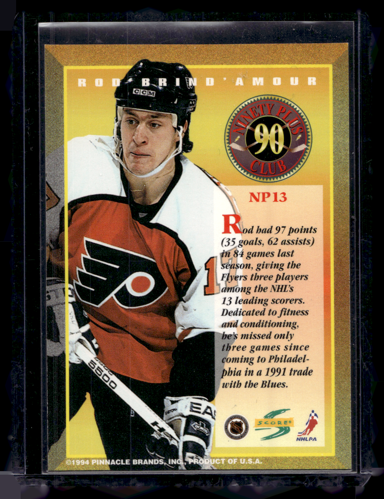 1994-95 Score - Ninety Plus Club - Rod Brind'Amour #NP13