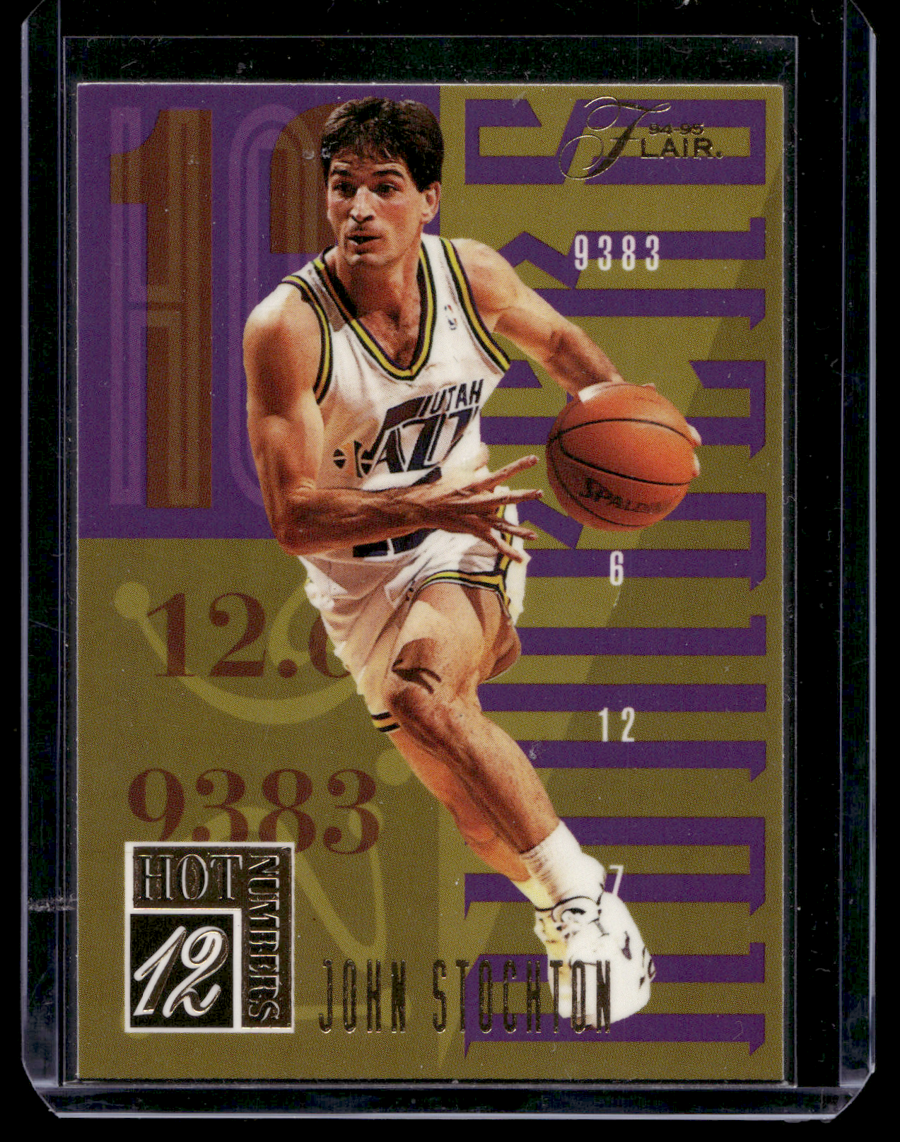 1994-95 Flair - Hot Numbers - John Stockton #18