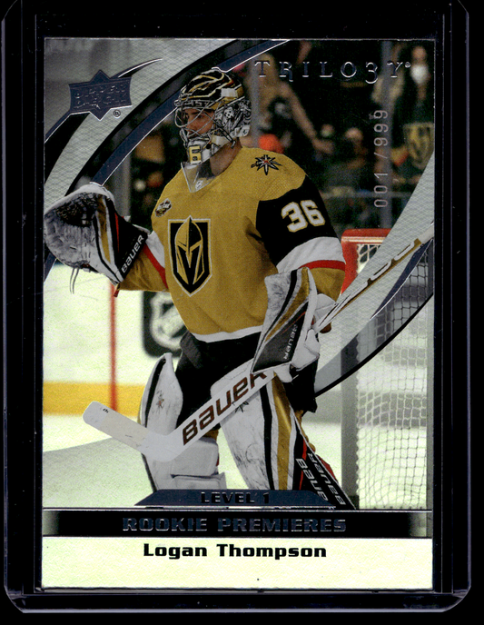 2021-22 Upper Deck Extended Series - Trilogy Rookies - Common - Logan Thompson #18 /999 RY