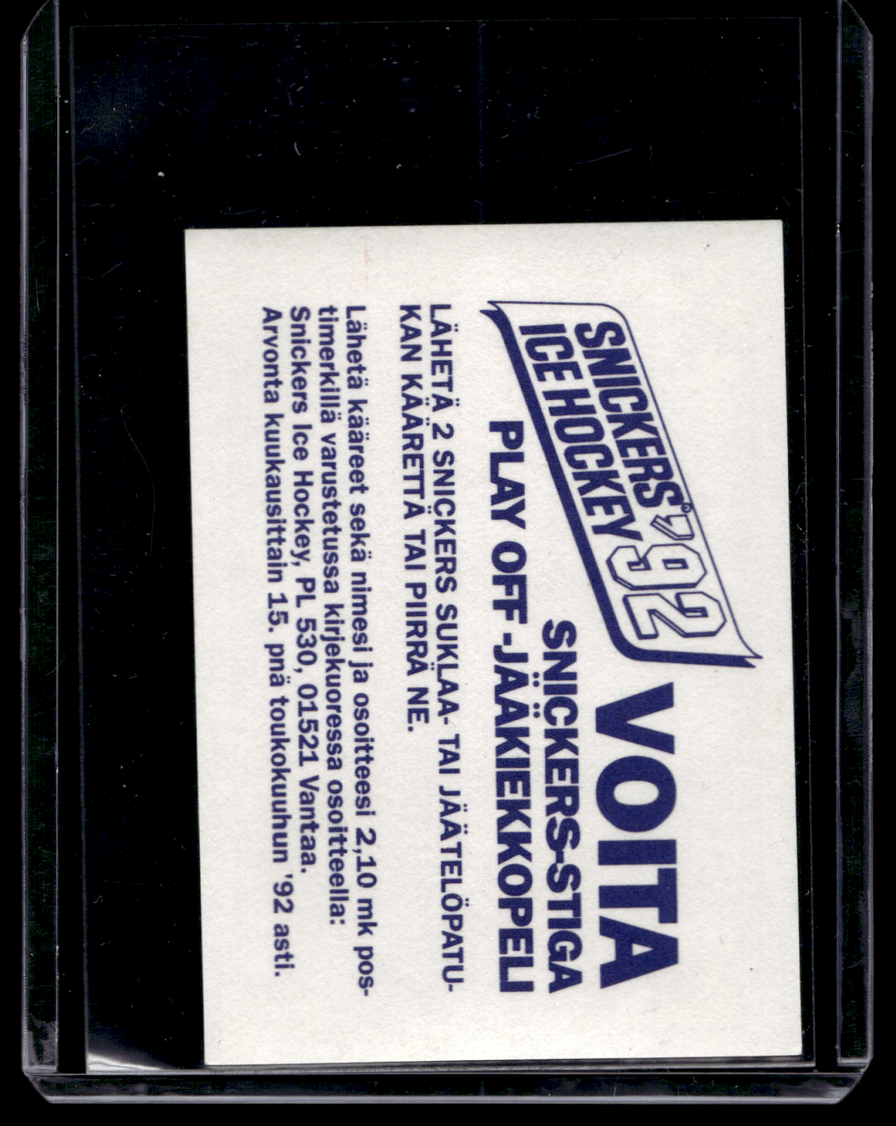 1992 Semic Snickers - Keijo Säilynoja #23