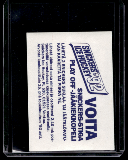 1992 Semic Snickers - Keijo Säilynoja #23