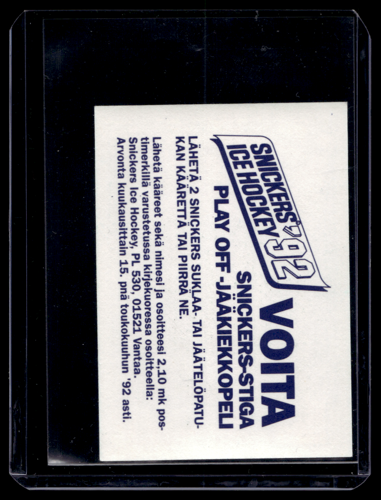 1992 Semic Snickers - Esa Tikkanen #14