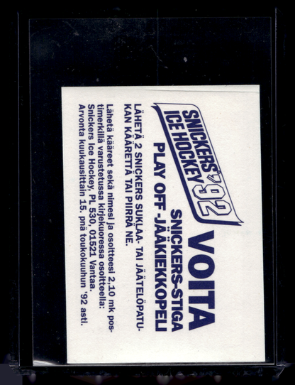 1992 Semic Snickers - Zigmund Palffy #140