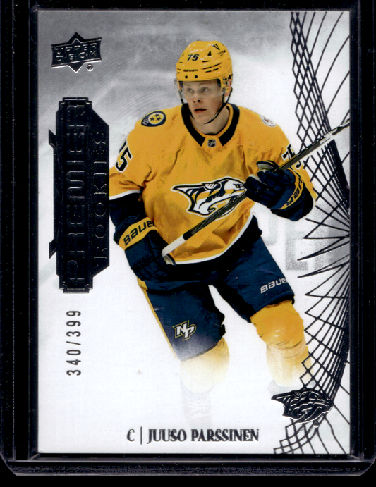 2022-23 Upper Deck Premier - Rookies - Juuso Parssinen  #116 /399 RC