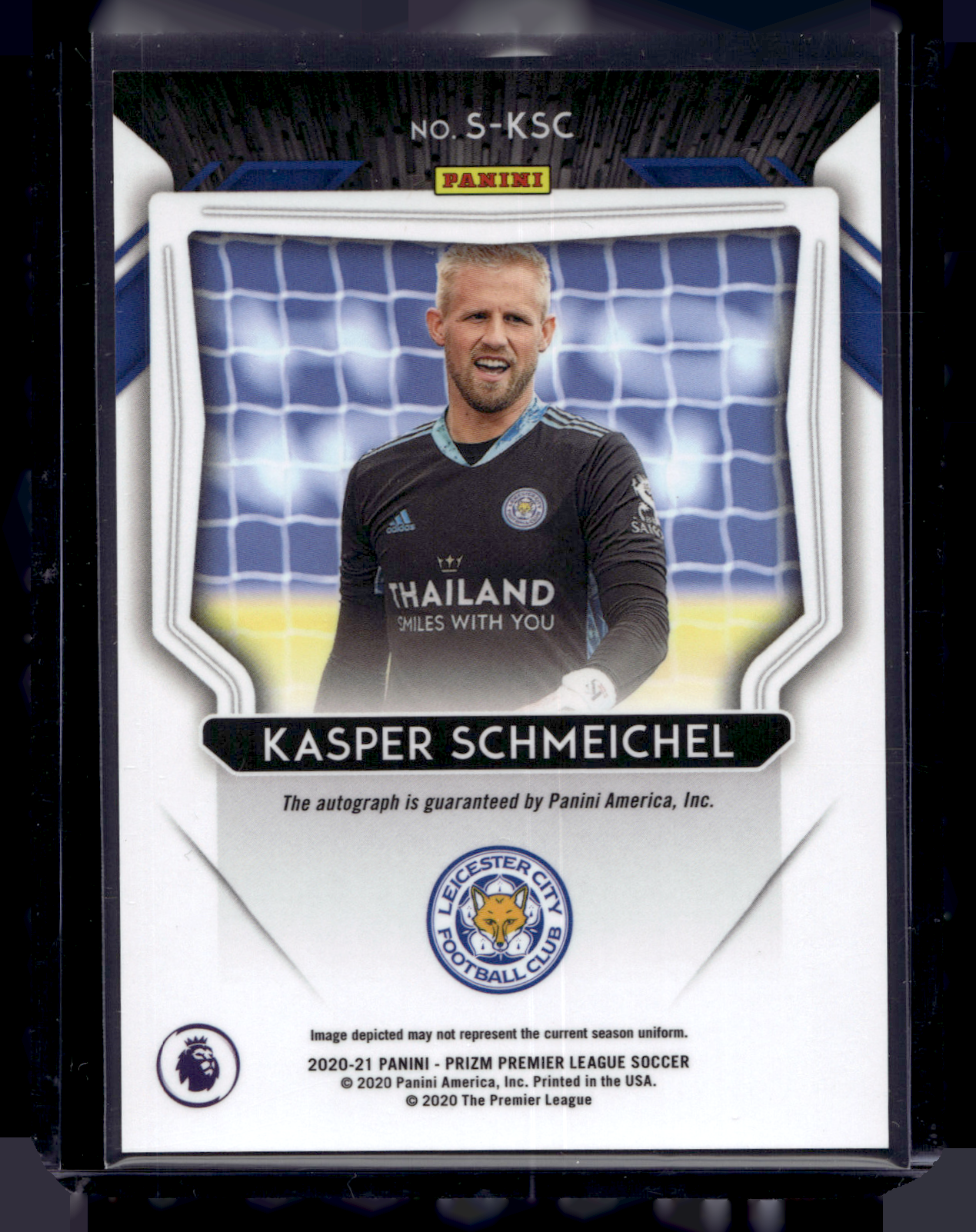2020-21 Panini Prizm Premier League - Signatures - Kasper Schmeichel #S-KSC