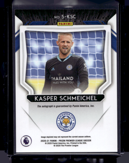 2020-21 Panini Prizm Premier League - Signatures - Kasper Schmeichel #S-KSC