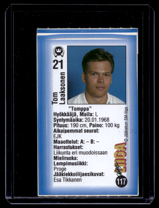1992-93 JyväsHyvä HockeyLiiga - Tom Laaksonen #117