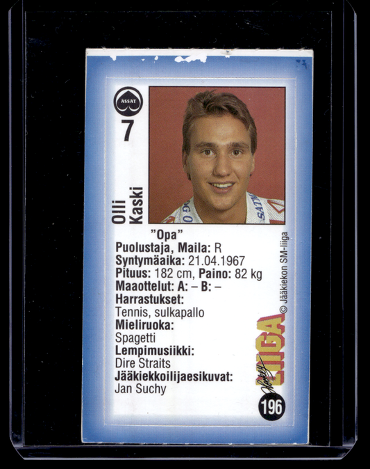 1992-93 JyväsHyvä HockeyLiiga - Olli Kaski #196