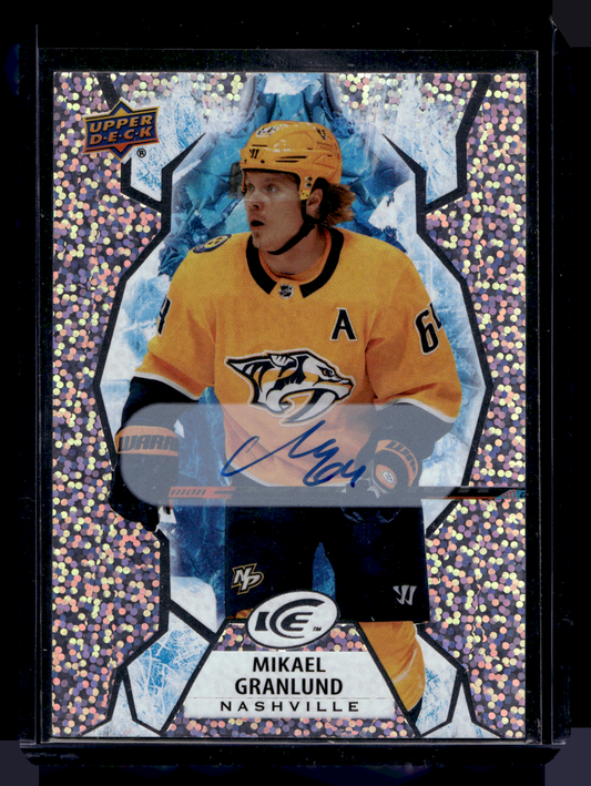 2021-22 Upper Deck Ice - White Snowflake Autographs - Mikael Granlund #66