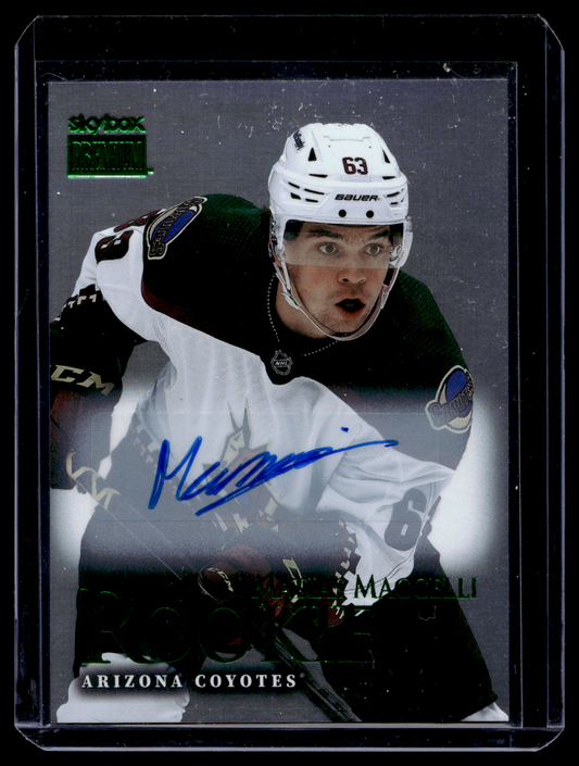 2022-23 Skybox Metal Universe - 1998-99 Premium Prospects - Autographs - Matias Maccelli #SR-12 RY