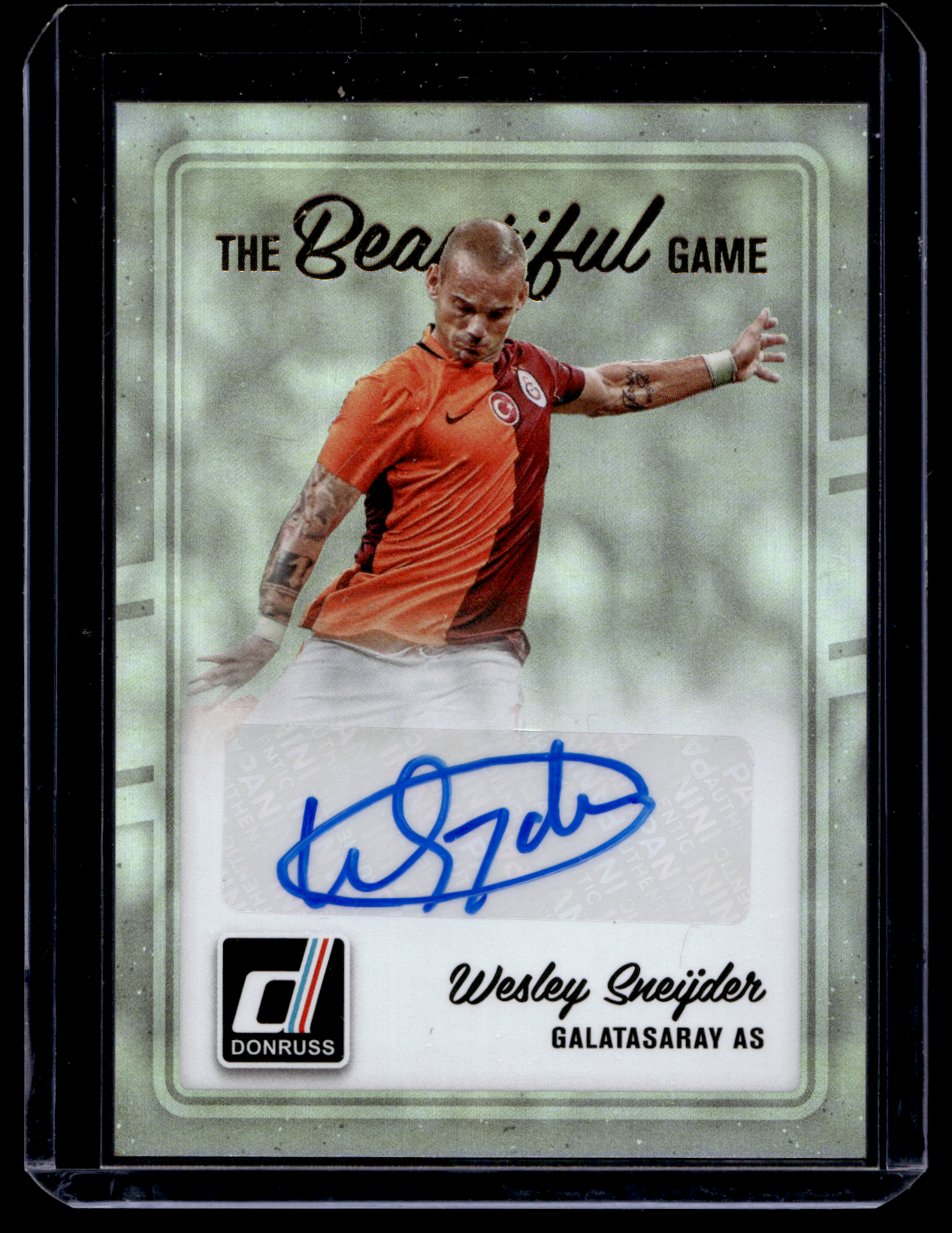2016-17 Panini Donruss - The Beautiful Game Signatures - Wesley Sneijder #BG-WS