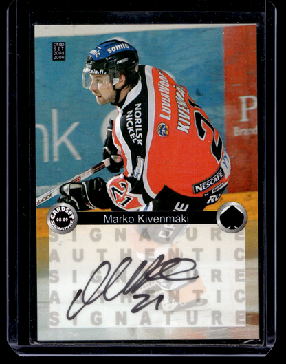 2008-09 Cardset Signature - Marko Kivenmäki /125