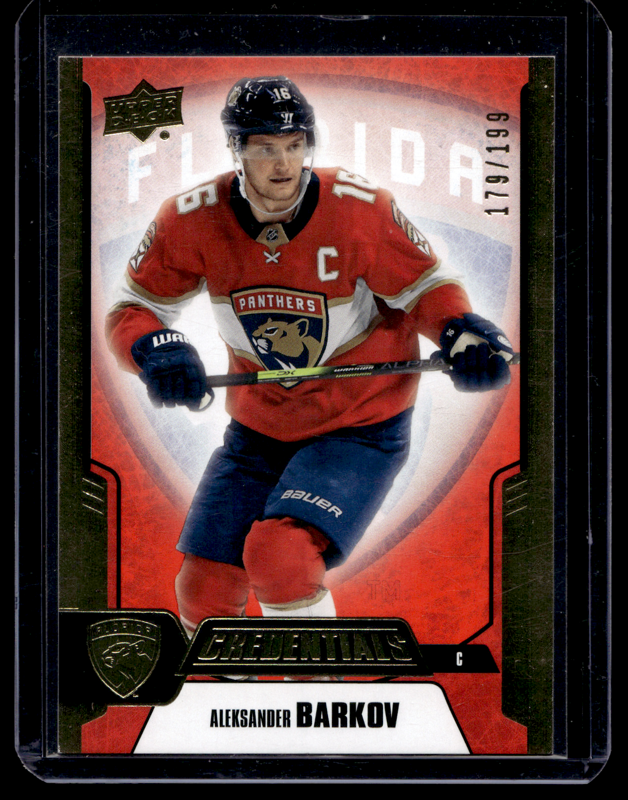 2019-20 Upper Deck Credentials - Red - Aleksander Barkov #18 /199
