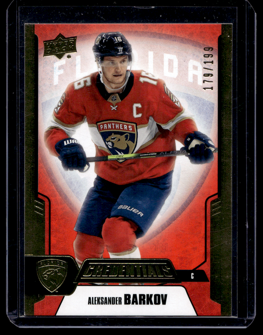 2019-20 Upper Deck Credentials - Red - Aleksander Barkov #18 /199