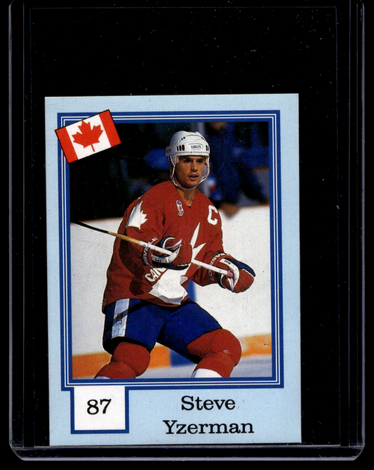 1992 Semic Snickers - Steve Yzerman #87