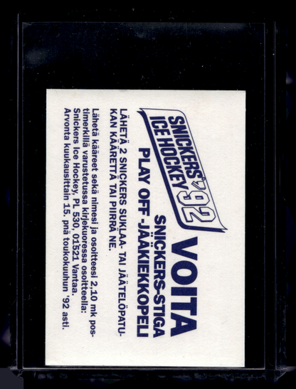 1992 Semic Snickers - Dale Hawerchuk #94