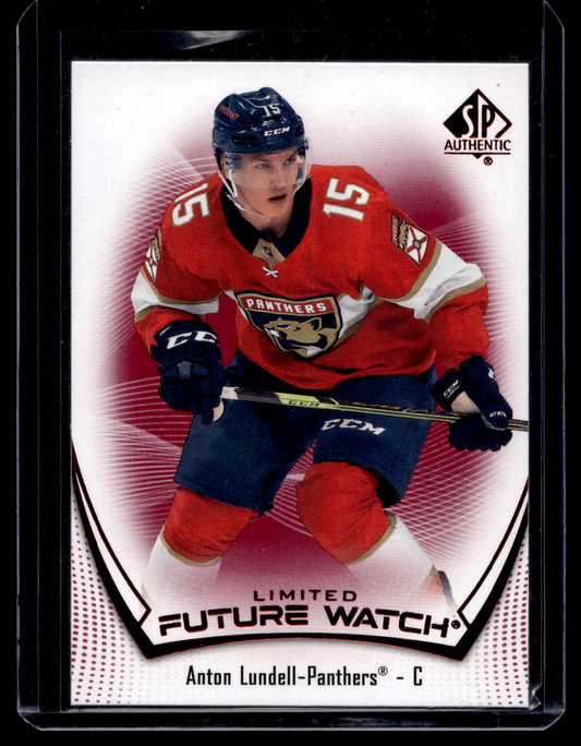 2021-22 Upper Deck SP Authentic - Limited Red - Future Watch - Anton Lundell #174 RC