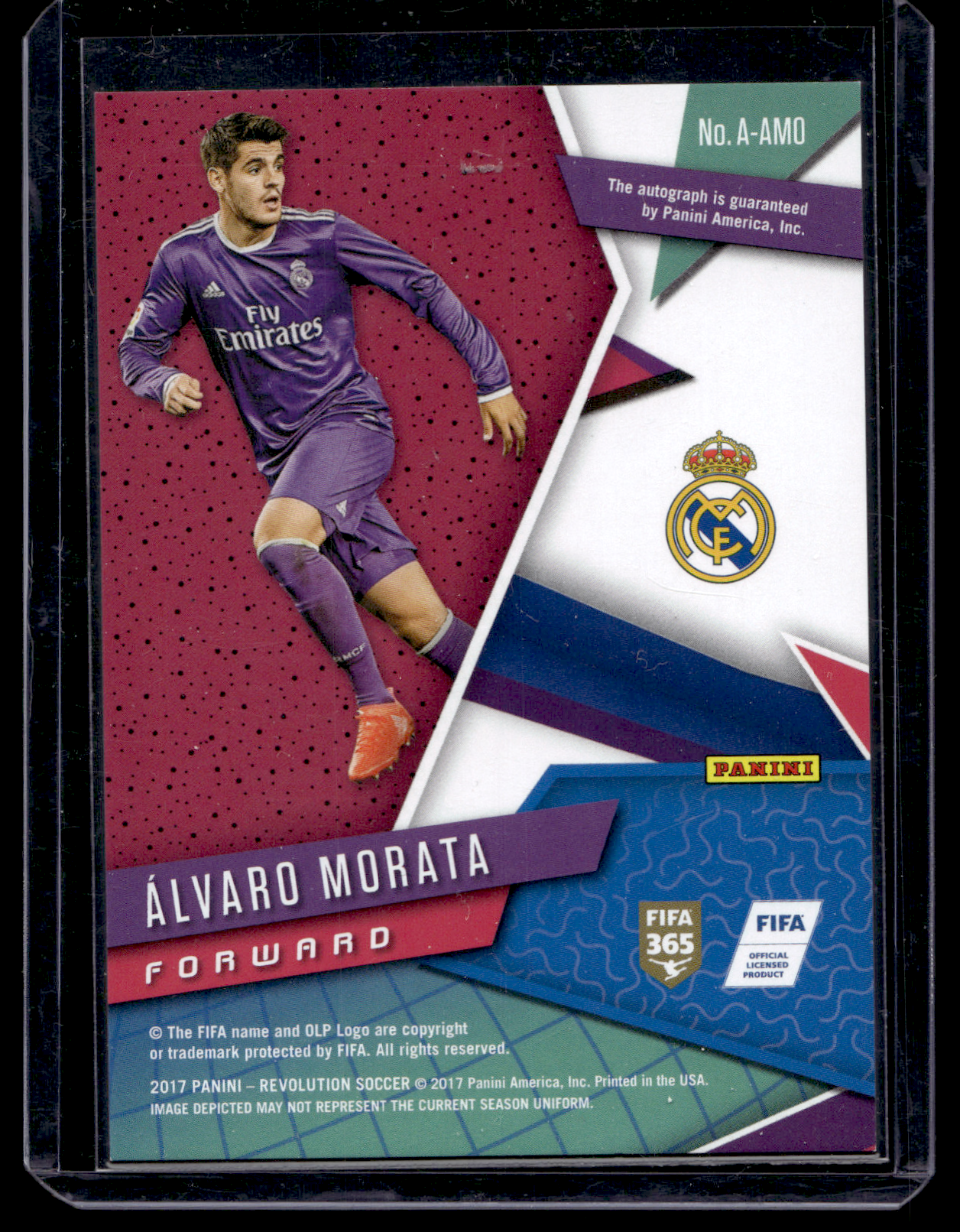 2017 Panini Revolution - Autographs - Alvaro Morata #A-AMO