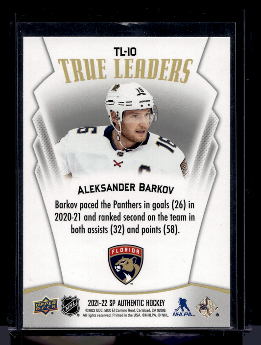 2021-22 Upper Deck SP Authentic - True Leaders - Aleksander Barkov #TL-10