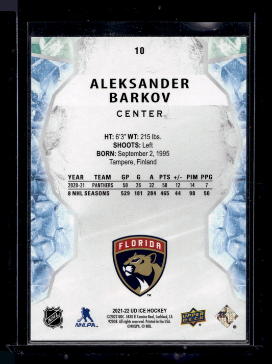 2021-22 Upper Deck Ice  - Green - Aleksander Barkov #10